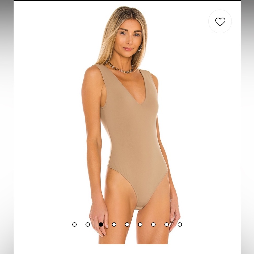 NWT Free People Intimately Keep It Sleek Bodysuit Tan S